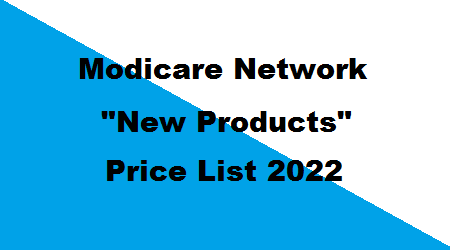 Modicare Products Price List 2021